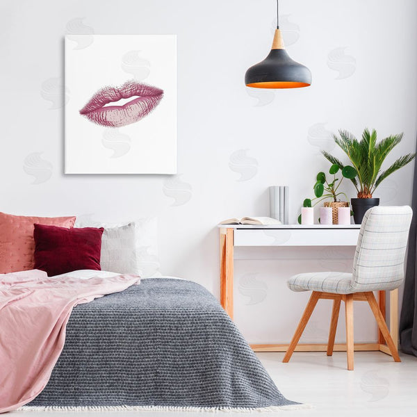 Stupell Industries Christine Simpson Art | Feminine Pink Lips Glam Wall Art