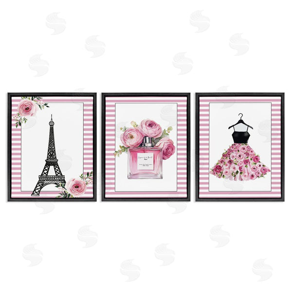 Stupell Industries Christine Simpson Art | Parisian Glam With Stripes Wall Art