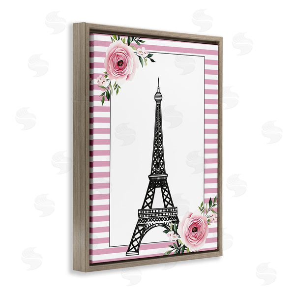 Stupell Industries Christine Simpson Art | Parisian Tower & Roses Wall Art