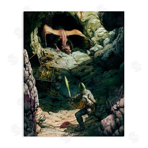 stupell industries Ciruelo | Dragon & Knight Battle Wall Art