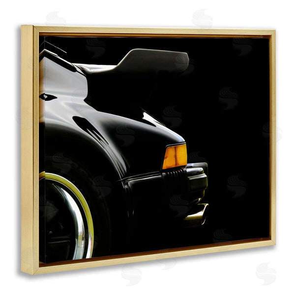 Stupell Industries Clive Branson | Black Orange Sports Car Detail