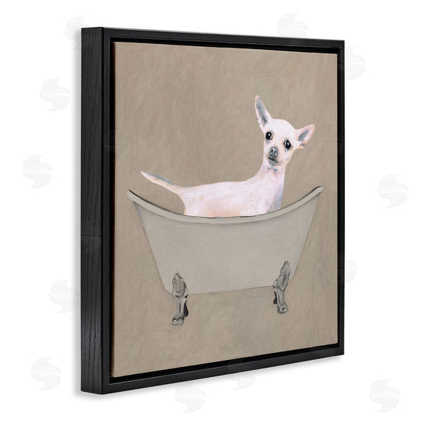 Stupell Industries Coco De Paris | Chihuahua Vintage Bathtub Pet Wall Art
