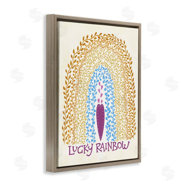 Stupell Industries Connie Summers | Boho Lucky Rainbow Wall Art