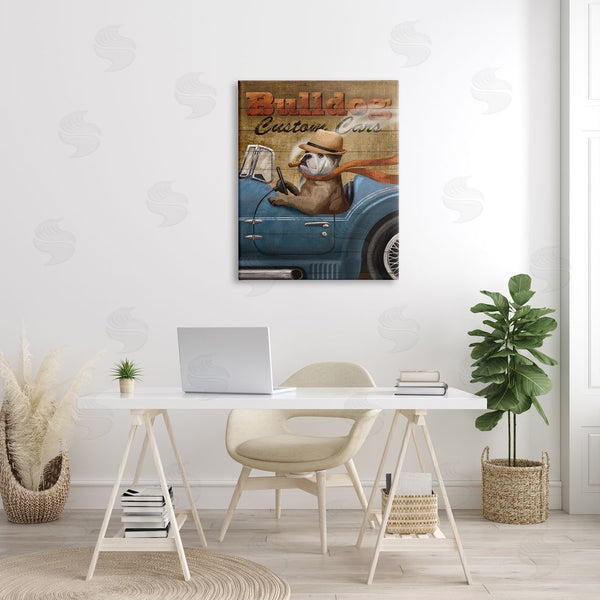 Stupell Industries Conrad Knutsen | Bulldog Cars Sign Wall Art