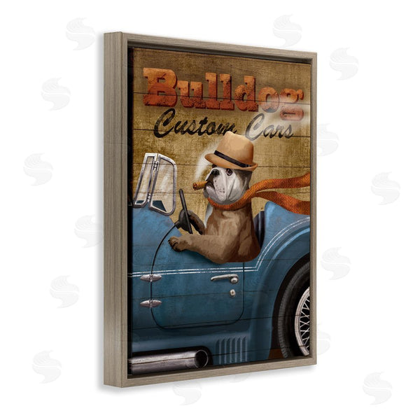 Stupell Industries Conrad Knutsen | Bulldog Cars Sign Wall Art