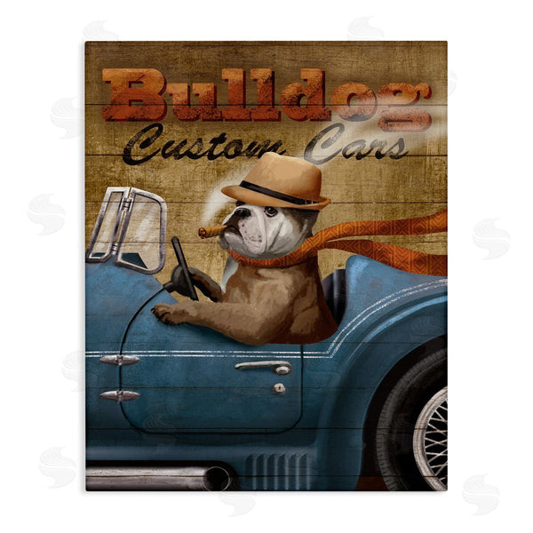 stupell industries Conrad Knutsen | Bulldog Cars Sign Wall Art