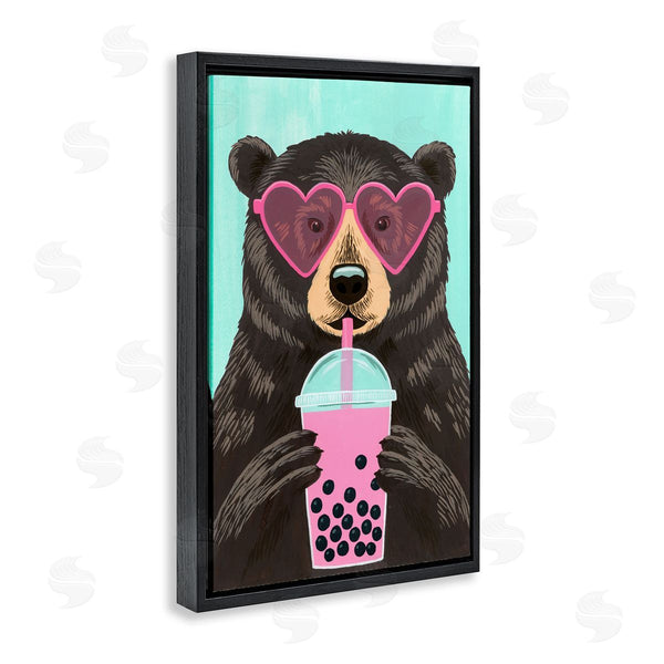 Stupell Industries Courtney Haley | Bear And Bubble Tea Wall Art