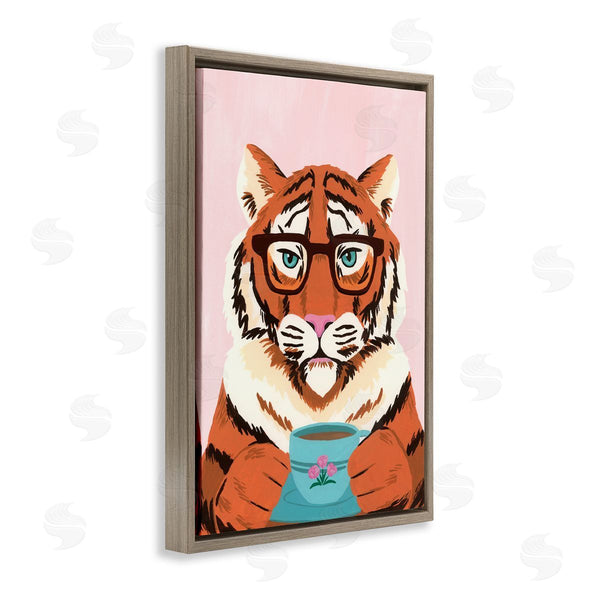 Stupell Industries Courtney Haley | Tiger And Bubble Tea Mug Wall Art