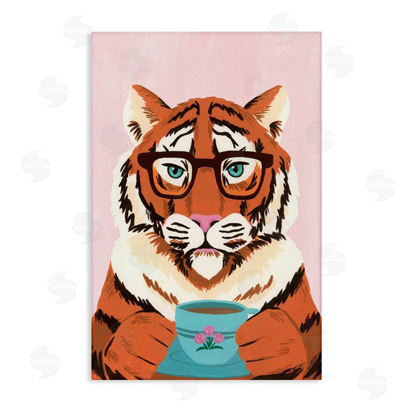 stupell industries Courtney Haley | Tiger And Bubble Tea Mug Wall Art