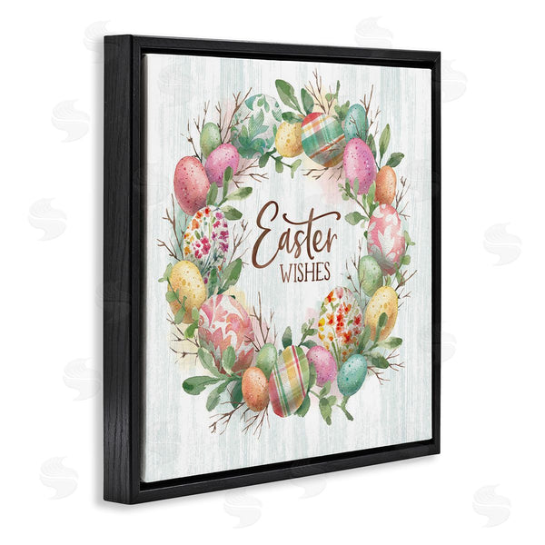 Stupell Industries Courtney Morgenstern | Easter Wishes Wreath Wall Art