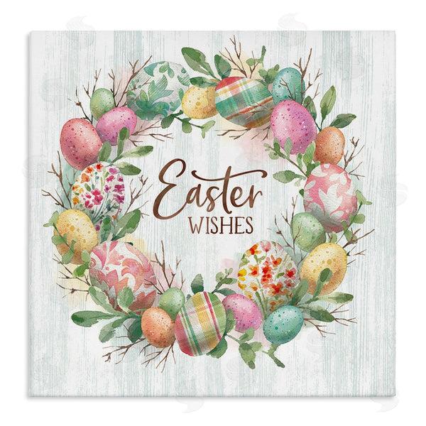 stupell industries Courtney Morgenstern | Easter Wishes Wreath Wall Art