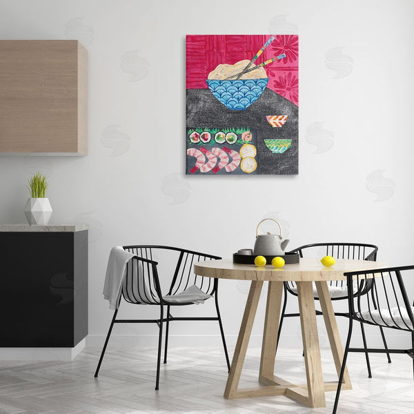 Stupell Industries Courtney Prahl | Patterned Sushi Tablescape Wall Art
