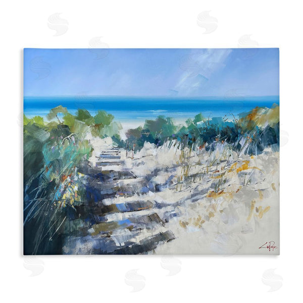 stupell industries Craig Trewin Penny | Beach Steps in Robe Wall Art