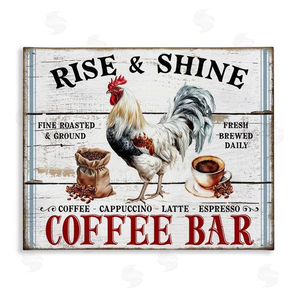 stupell industries Creatif Belle | Rise & Shine Coffee Bar