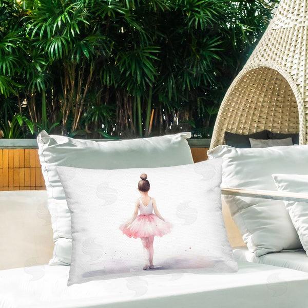 Stupell Industries Creative Studio | Ballerina Facing Away Throw Pillow