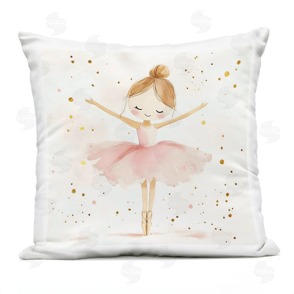 Stupell Industries Creative Studio | Ballerina On Her Toes Throw Pillow