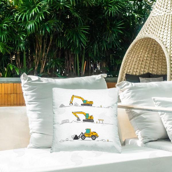 Stupell Industries Creative Studio | Construction Digs Machine Throw Pillow
