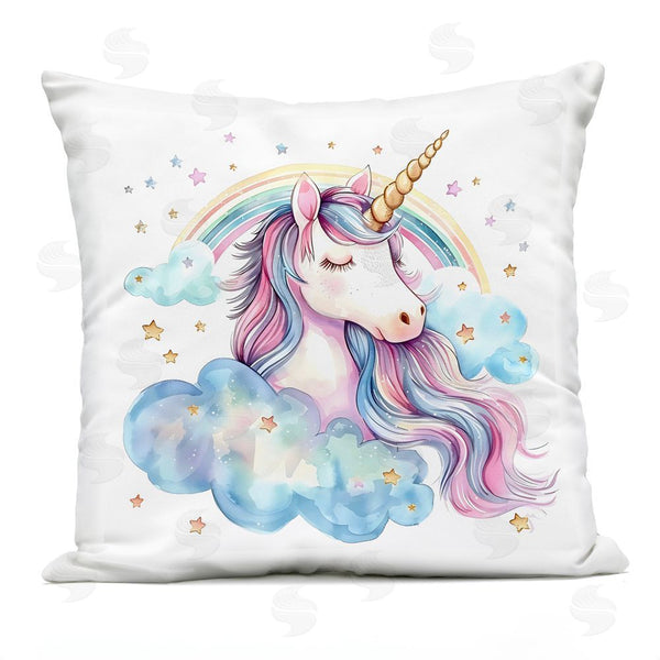 Stupell Industries Creative Studio | Cute Happy Unicorn & Rainbow Throw Pillow