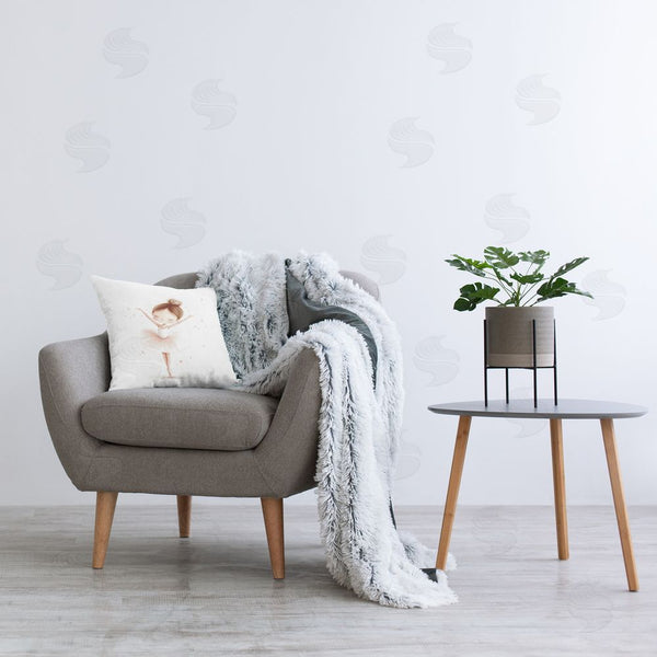 Stupell Industries Creative Studio | Delicate Little Ballerina Girl Throw Pillow