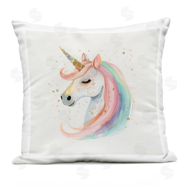 Stupell Industries Creative Studio | Gold Accented Unicorn Throw Pillow