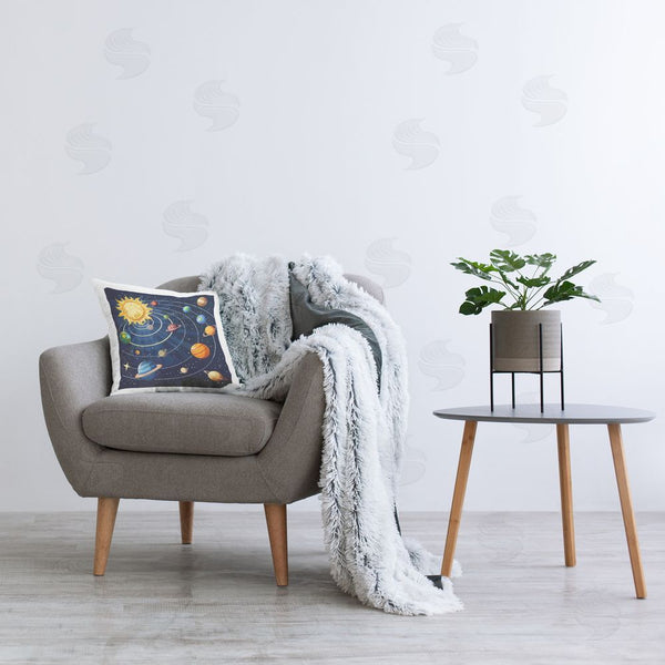 Stupell Industries Creative Studio | Planets In Orbit Throw Pillow