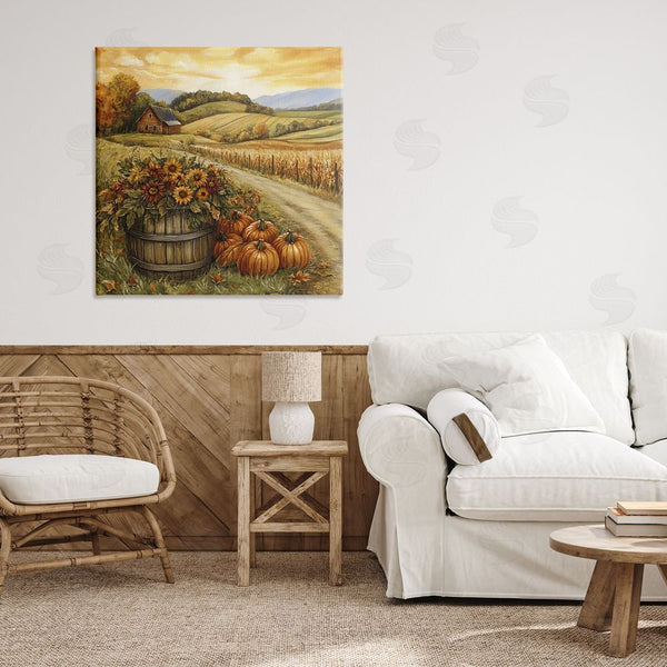 Stupell Industries Creative Studio | Pumpkin Farm & Sunflowers Wall Art