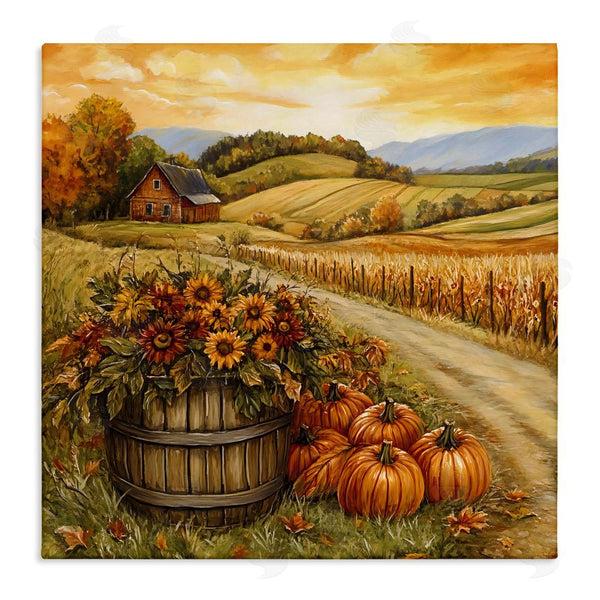 stupell industries Creative Studio | Pumpkin Farm & Sunflowers Wall Art