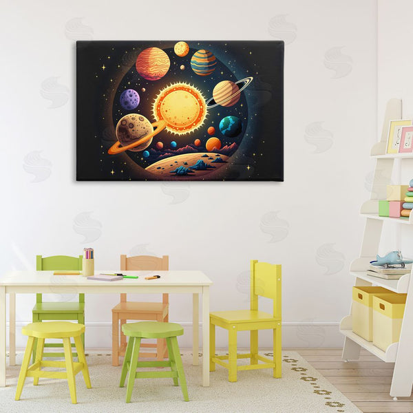 Stupell Industries Creative Studio | Round Cosmic Solar System