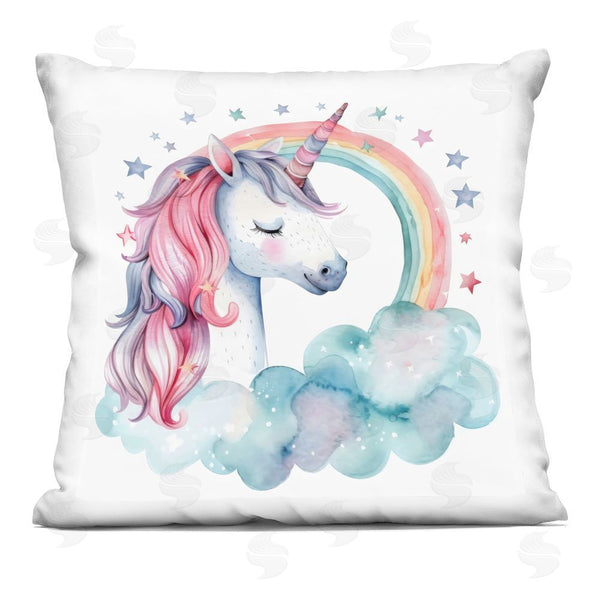 stupell industries Creative Studio | Starry Rainbow Unicorn Throw Pillow