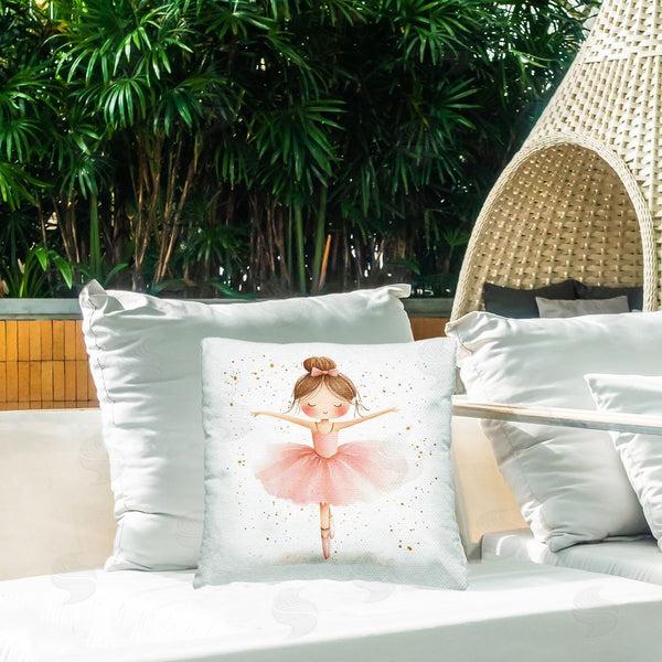 Stupell Industries Creative Studio | Sweet Ballerina Pose Throw Pillow