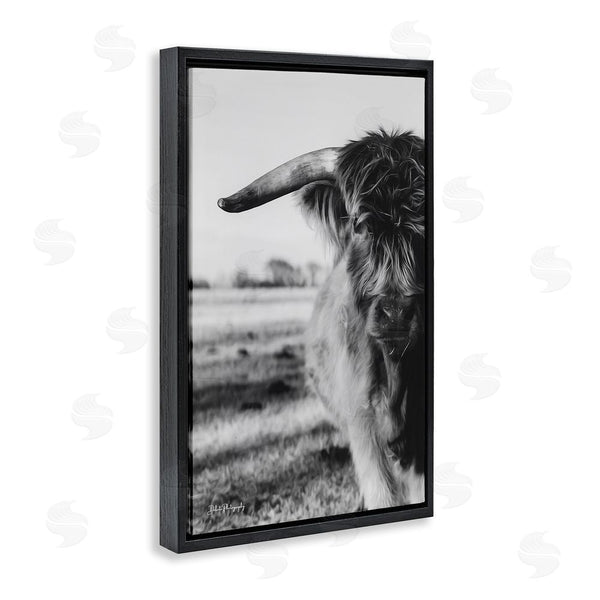 Stupell Industries Dakota Diener | Baby Cattle In Monochrome Wall Art