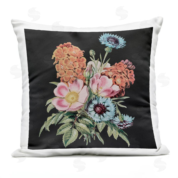 Stupell Industries Dan Meneely | Floral Bouquet On Black Throw Pillow