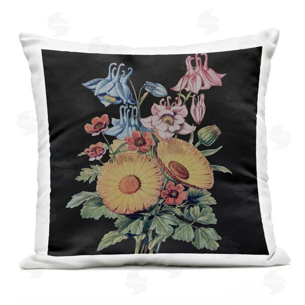 Stupell Industries Dan Meneely | Flower Bouquet On Black Throw Pillow