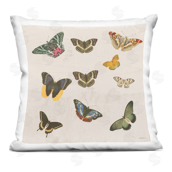 stupell industries Dan Meneely | Vintage Butterflies in Multiples Throw Pillow