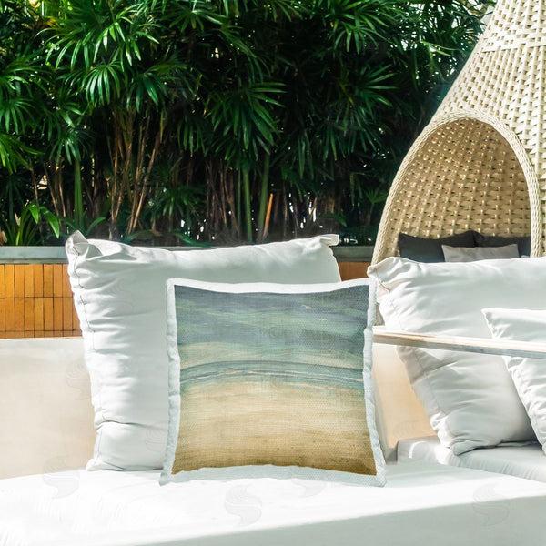 Stupell Industries Dan Meneely | Vintage Misty Coast Throw Pillow