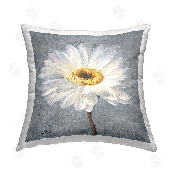 stupell industries Danhui Nai | Paris Blossom on Grey Printed Throw Pillow