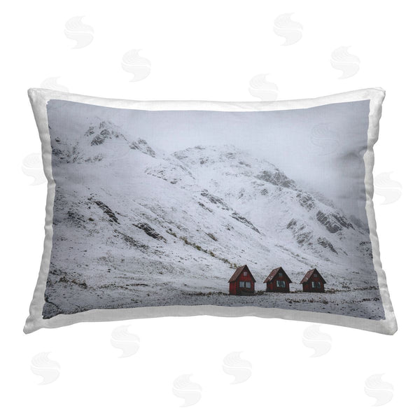 stupell industries Daniel Sproul | Cabins Among Snowy Peaks