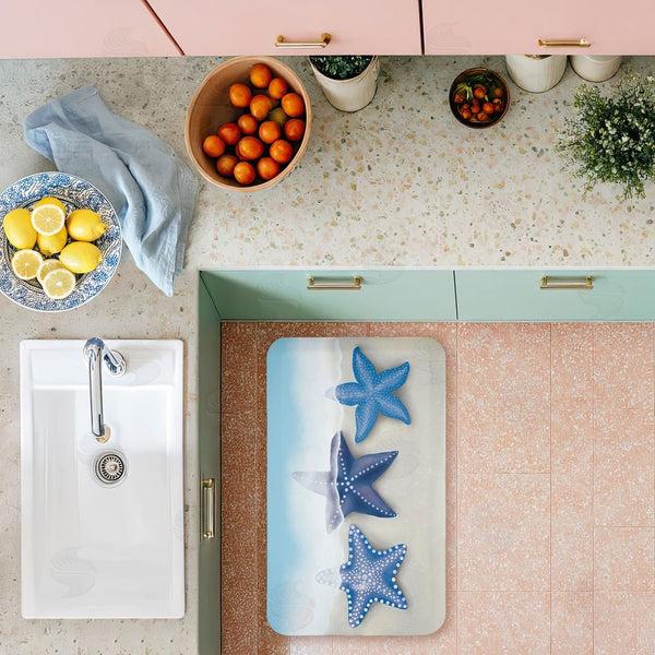 Stupell Industries Darlene Seale | By The Shore Starfish Anti-Fatigue Mat