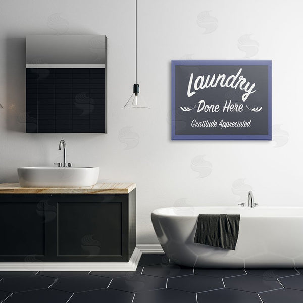 Stupell Industries Darlene Seale | Laundry Done Here Vintage Phrase Wall Art