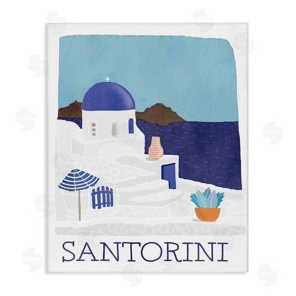 stupell industries Darlene Seale | Santorini Vacation Island View Wall Art