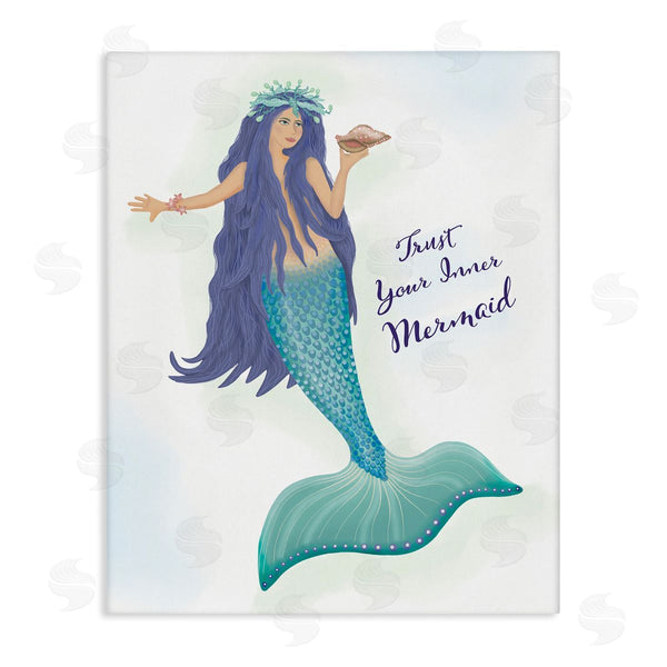 stupell industries Darlene Seale | Trust Your Inner Mermaid Phrase Wall Art