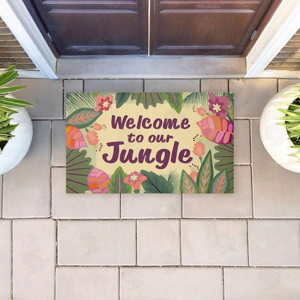 Stupell Industries Darlene Seale | Welcome To Our Jungle Non-Woven Door Mat