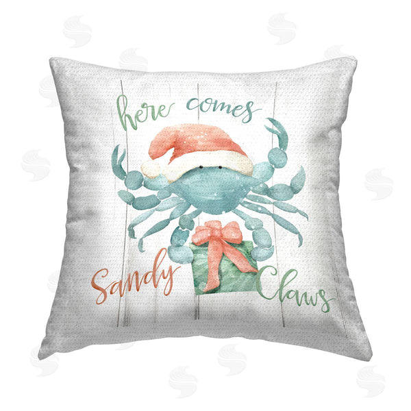 Stupell Industries Deane Beesley | Holiday Sandy Claws Printed Throw Pillow