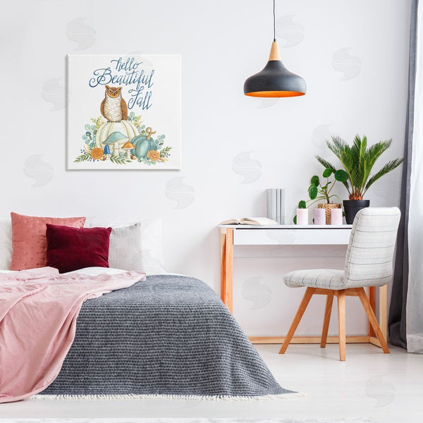Stupell Industries Deb Strain | Beautiful Fall With Owl Wall Art