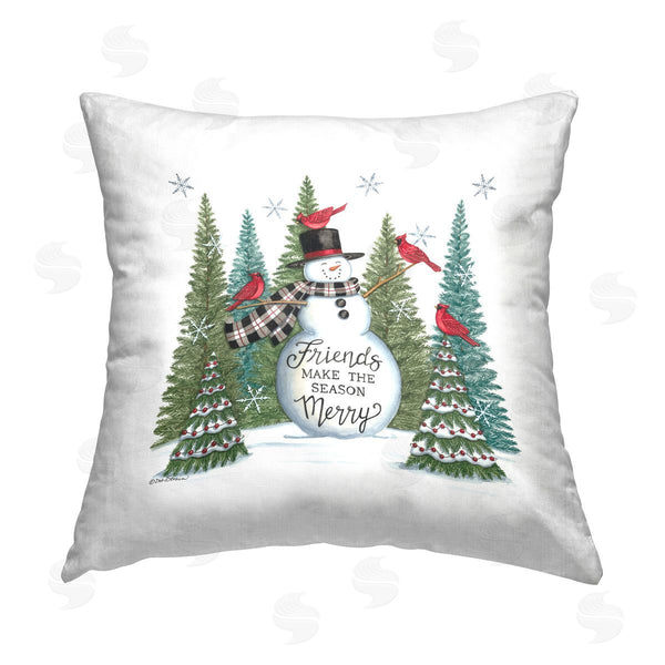 stupell industries Deb Strain | Seasonal Friendship Phrase Printed Throw Pillow