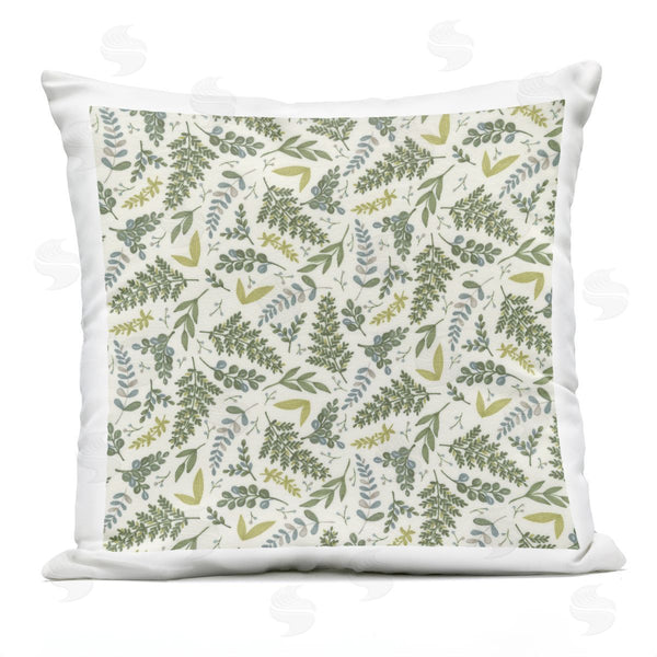 Stupell Industries Deb Strain | Woodland Fern Leaves Nature Printed Throw Pillow