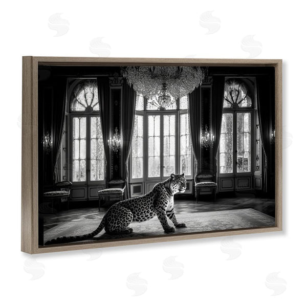 Stupell Industries Decent Exposures | Snow Leopard In Opulent Mansion Wall Art