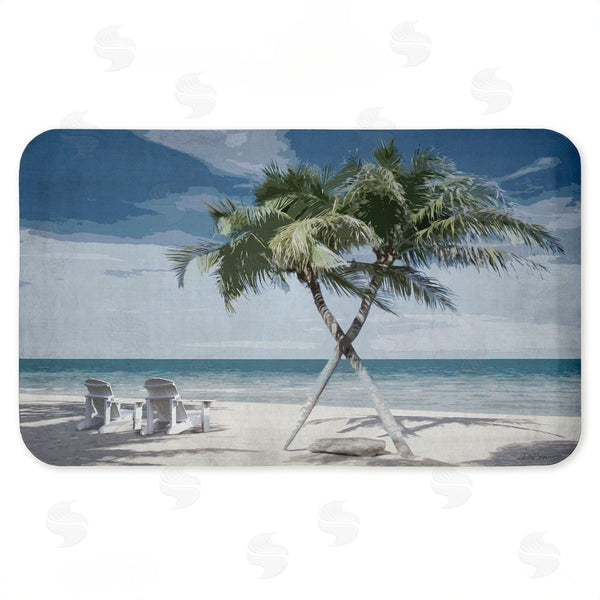 stupell industries Denise Brown | X Marks The Spot Palms Anti-Fatigue Mat