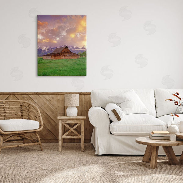 Stupell Industries Dennis Frates | Cabin In Mountain Landscape Wall Art