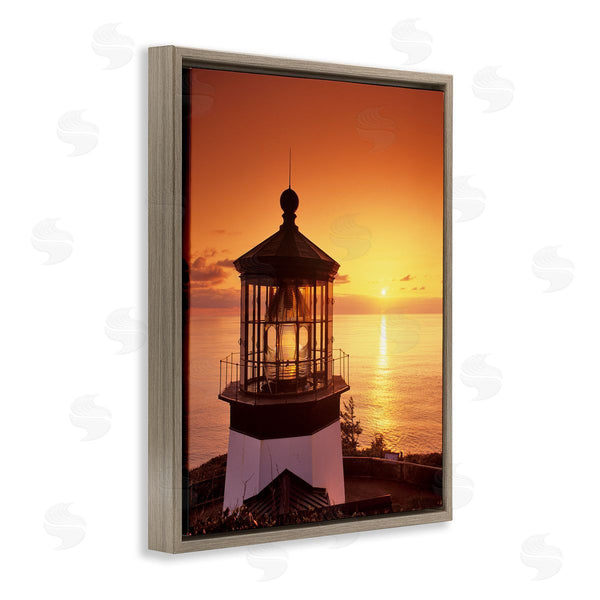 Stupell Industries Dennis Frates | Lighthouse Beacon At Sunset Wall Art